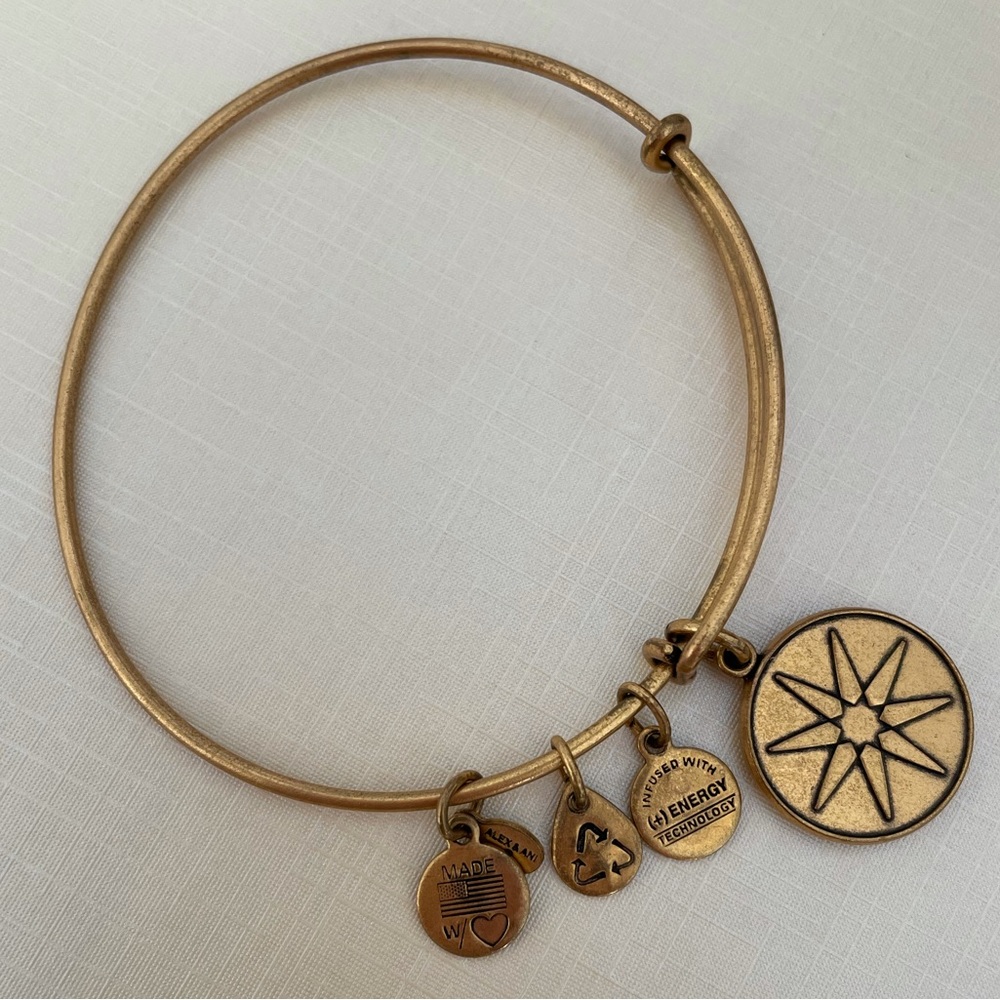 Alex and Ani Gold Bracelet - Star of Venus - Charm Bangle